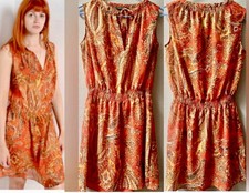 Lauren Ralph Lauren Women's Sleeveless Paisley Blouson Dress Size 2
