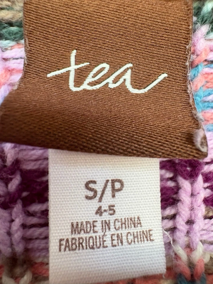 Свитер на пуговицах вязаный для девочек размер 4-5y Tea Collection - Изображение 4 из 4