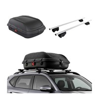 Carbonlook Dachbox 270L + DachträGer Fiat 500X 2015-2026 Silber AbschließBar