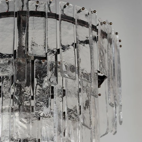 Dark Bronze Nine Light Pendant from the Warren Collection - Picture 4 of 4