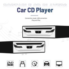 1x Lettore CD/DVD Autoradio con USB Alimentazione Segnale Trasmissione Stereo Esterno IT