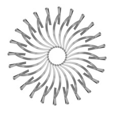 30Pcs Flat Window Screen Tension Spring Clips Stainless Steel Reusable Silver
