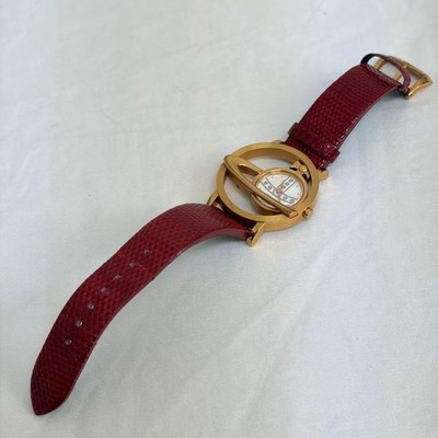 Vivienne Westwood VW-77A3 腕時計 稼働品 Vivienne Westwood VW-77A3 Circle Orb Watch Gold Red Bordeaux