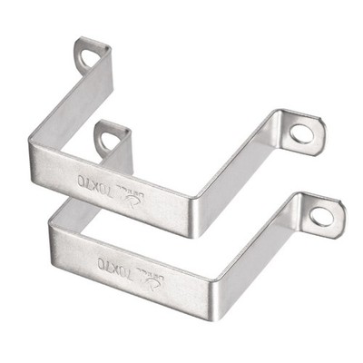 2pcs U Shaped Connector Bracket 68 x 72mm 304 Stainless Steel for Door Close 