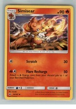 Simisear 23/147 Uncommon Burning Shadows Pokemon MP