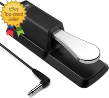 Sustain Pedal for Yamaha Keyboard Piano Keyboard Pedal with Polarity Switch for