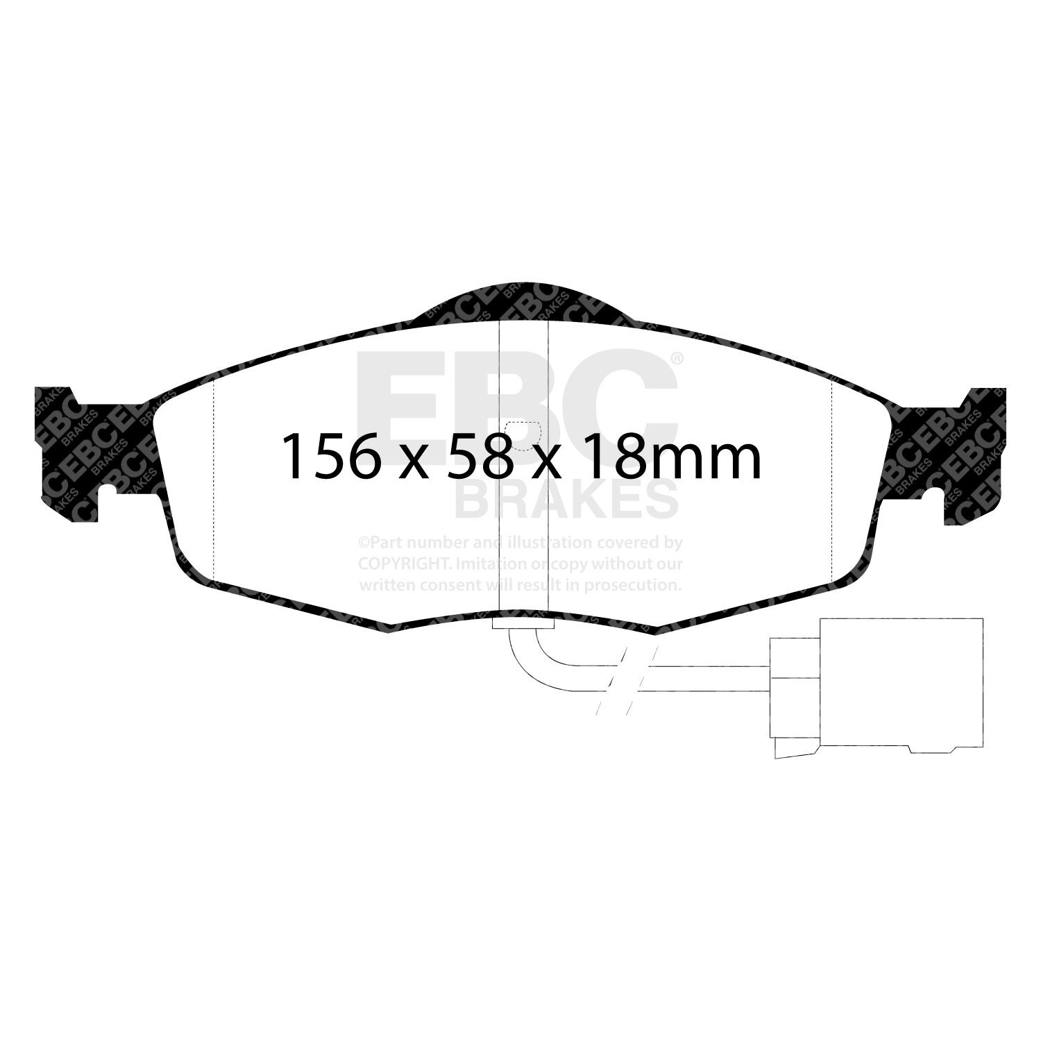 EBC DP4955R BRAKE PAD SET DISC BRAKE Front