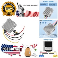 DC 18V-58V to 12V 20A 240W Step Down Converter 18V 20V 24V 36V 48V to 12V Gol...