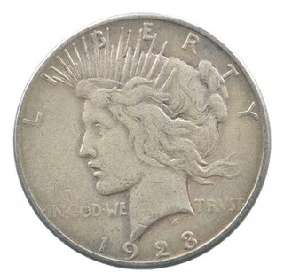 Better 1923 S Peace Silver Dollar 90% US Coin 041