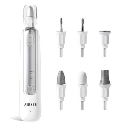 Professional Manicure Pedicure Kit,Cordless 6 in 1 Electric Nail File for fee...