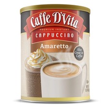 Caffe D Vita Amaretto Cappuccino Premium Coffee Beverage Mix 16 Ounce Pack