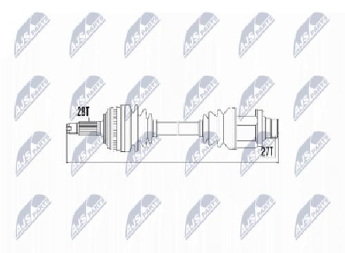 Original NTY Drive Shaft NPW-HD-036 For Honda