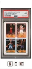 2003 LeBron James Bazooka Stickers Rookie Card With C. Anthony And C. Bosh PSA 9