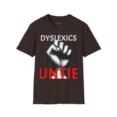 Funny Dyslexics Untie Unisex T-Shirt, Humorous Tee for Wordplay Lovers, Dyslexia