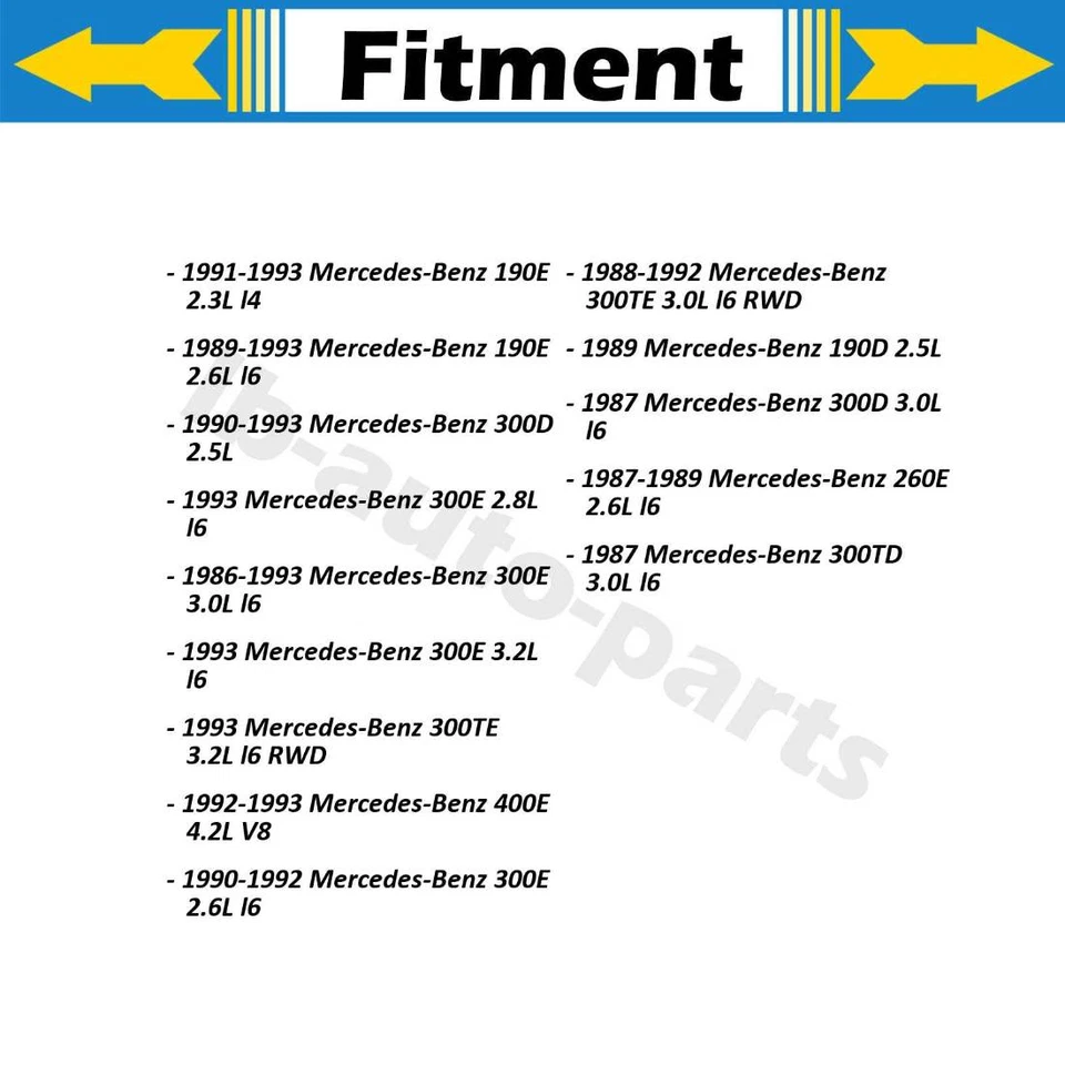 Amortecedores e apoios de suspensão dianteira fole para Mercedes-Benz 190D 2X KYB - Imagem 2 de 3