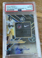 2022 Panini Limited -Rookie Patch Autographs Jumbo Kenny Pickett #145 Sapphire/1