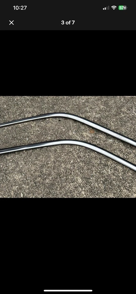 Juego de molduras de riel de goteo de lujo cabina regular camioneta Toyota SR5 84-88 CROMO OEM Foto 4 de 4