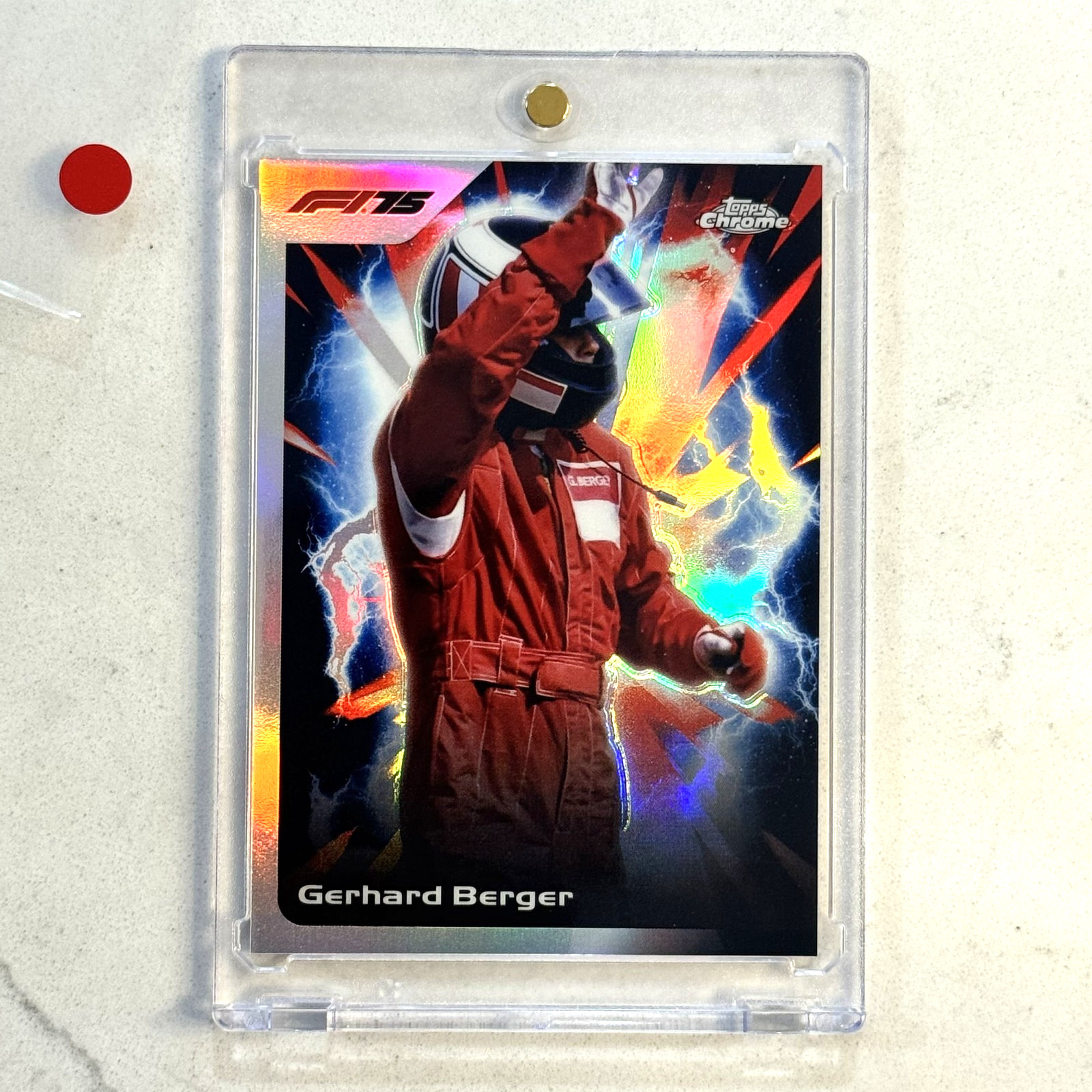 2025 Topps Chrome Formula 1 F1 Gerhard Berger Ultrasonic Case Hit SSP