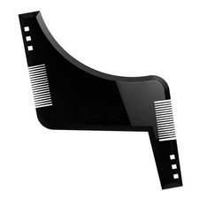 Men's Beard Styling Template Comb Mustache Shaping Trimming Stencil Tool Black