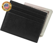 Credit Card Holder Slim Wallet Money Clip RFID Blocking Credit Card Case Thin Fr