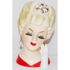 Lady Head Vase NIPPON Toko Boeki Japanese Mark Laurel Wreath 1910-1930