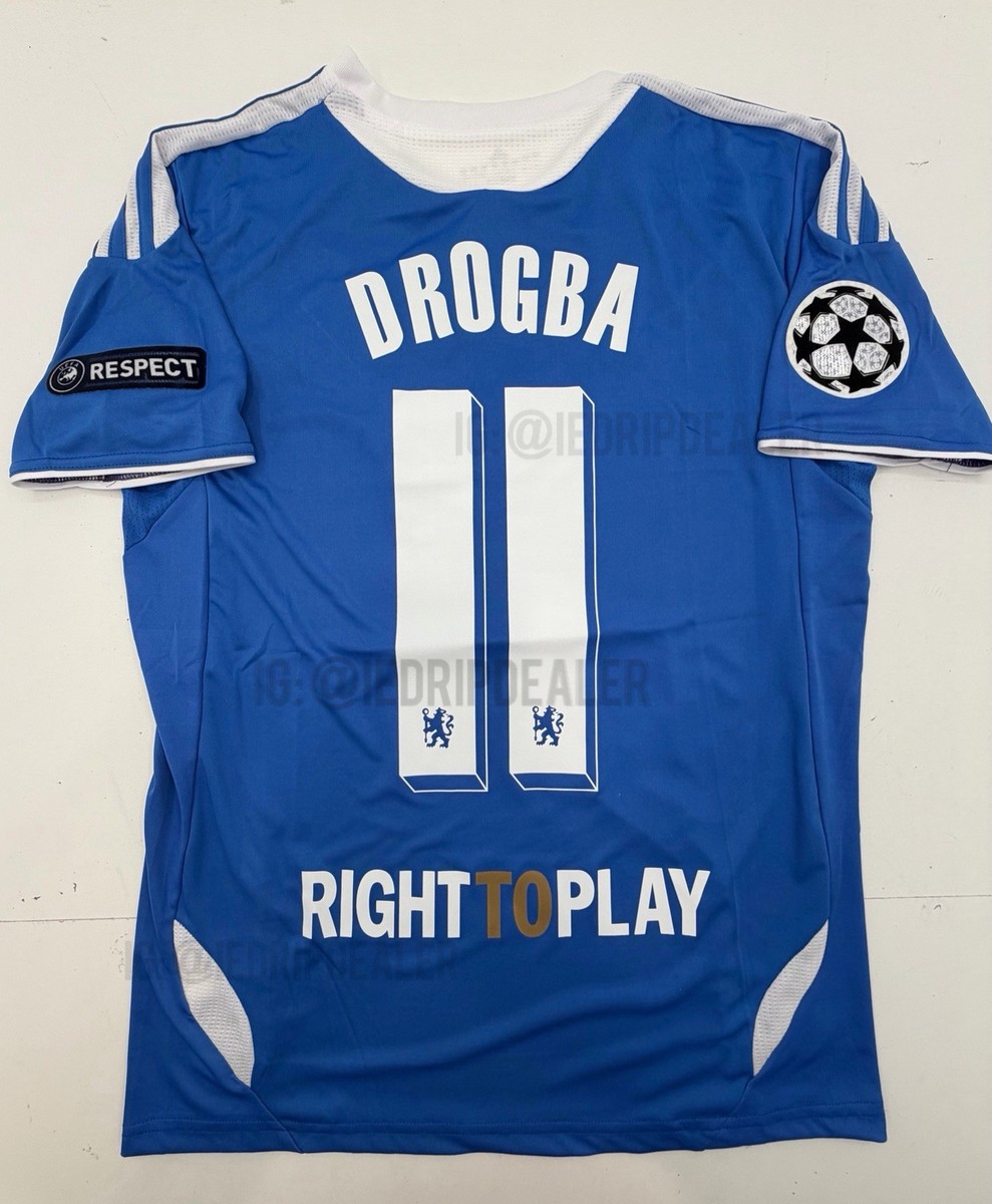 2012 Final Chelsea Home Retro Jersey Drogba #11 Munich Final