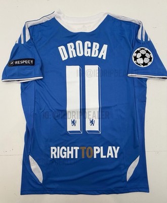 2012 Final Chelsea Home Retro Jersey Drogba #11 Munich Final