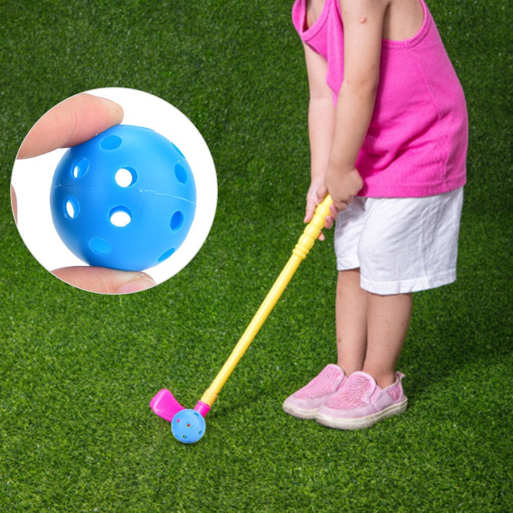 50pcs Solid Golf Balls Indoor Outdoor Hollow Practice Plastic Club Training