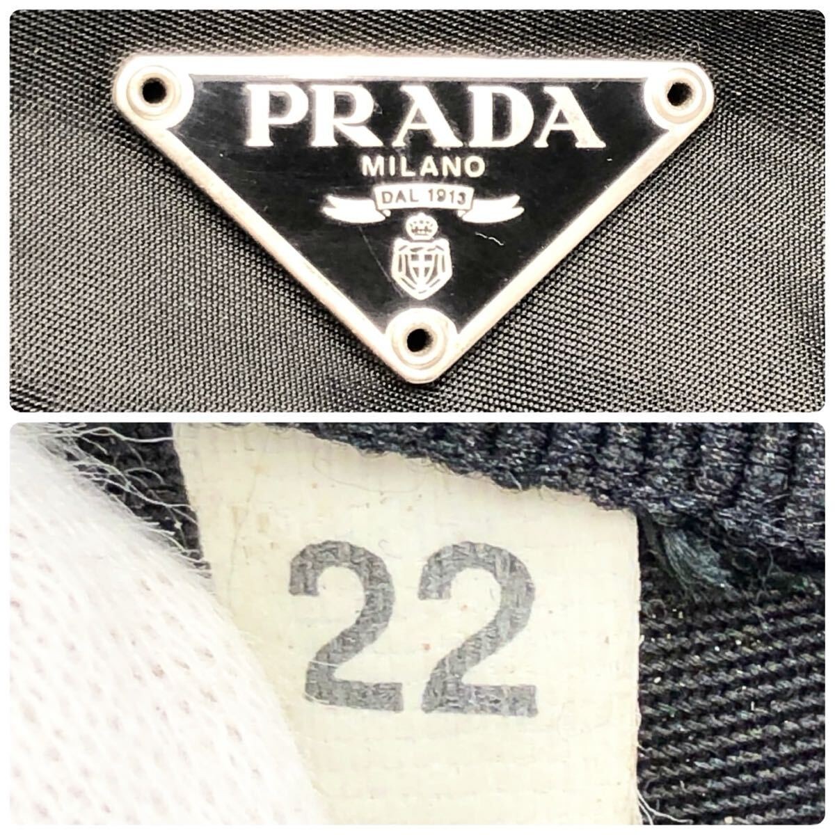 Prada Nylon Tessuto Black Body Bag Vintage Authentic thumbnail 10