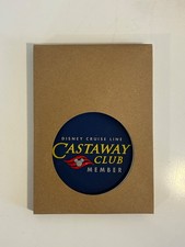 Disney Cruise Line DCL Castaway Club Member (2) Luggage Tags Large Navy Blue NEW