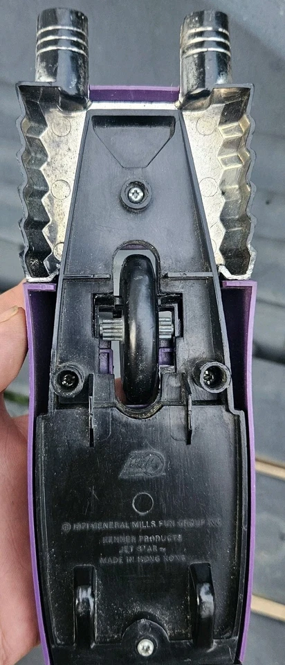 De colección Raro Kenner SSP 1971 Jet Star Púrpura Corredor Giroscopio Pull Car Juguete Hong Kong Foto 4 de 4