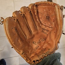 Wilson A2617 Youth Kids Leather Baseball Glove 10" Paul Blair LHT Left Hand Thro