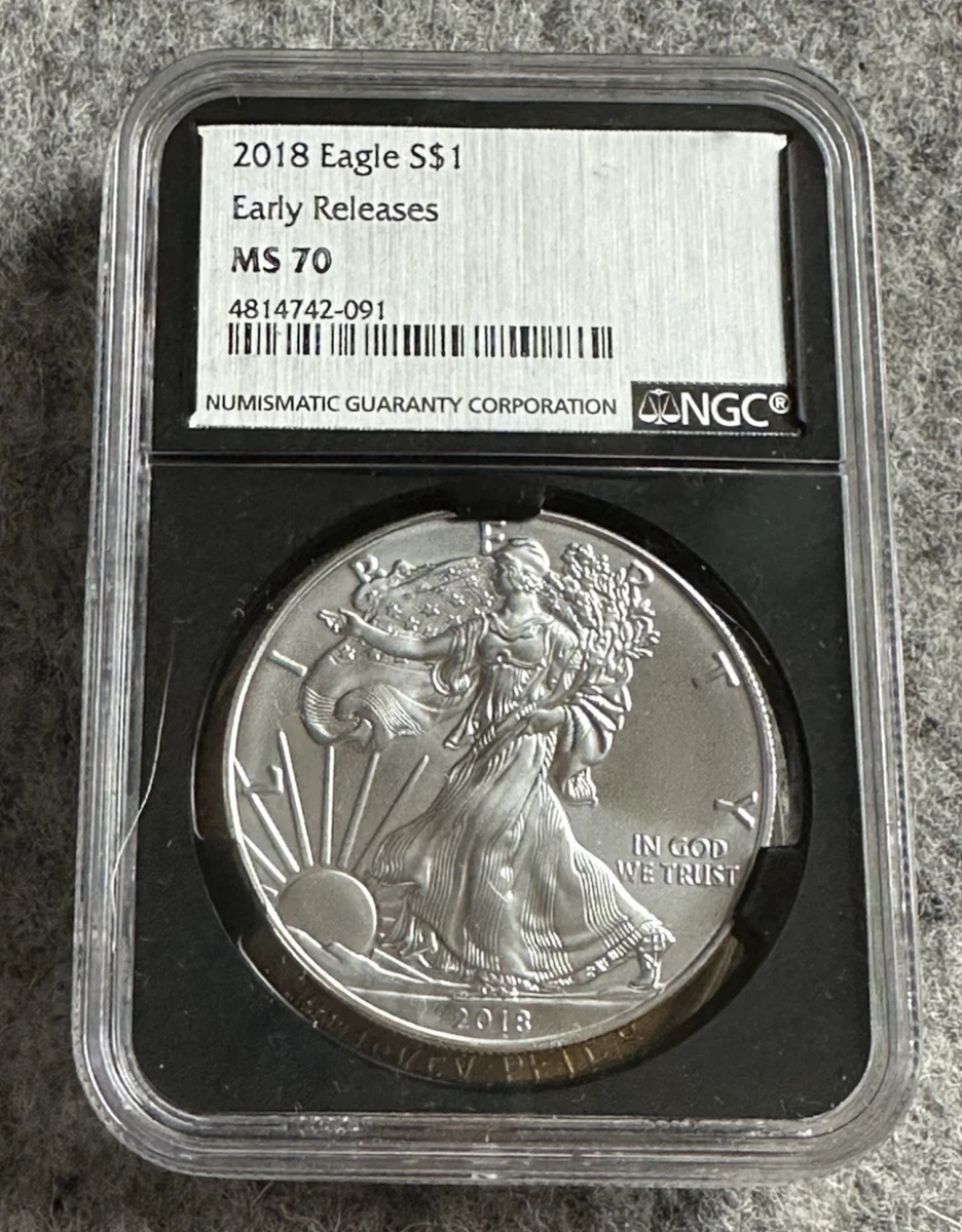 American Eagle MS 70 Graded 2018 Silver Bullion Coins for sale | eBay