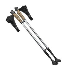2Pcs Nordic Telescopic Walking Poles Strong Locking Aluminum Alloy Trekking