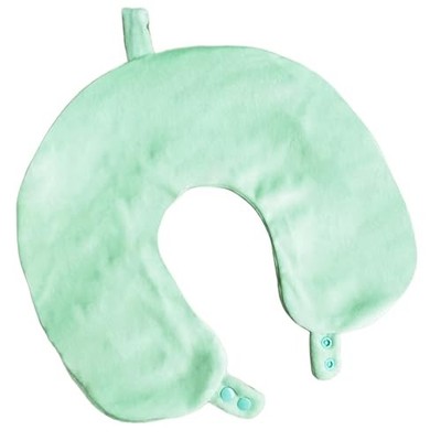 Travel Neck Pillow Cover, Neck Pillow Case，Ultra Soft & Smooth Plush Green