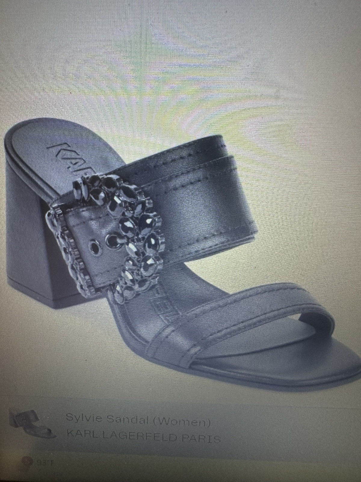 APL Karl Lagerfeld sandalo nero Sylvia taglia 7
