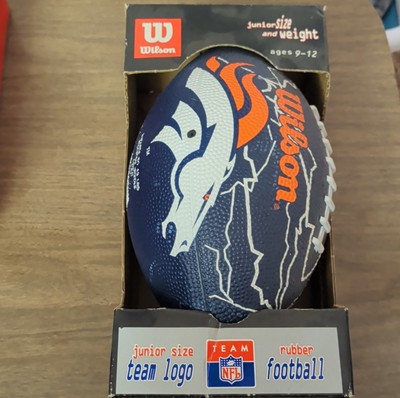 Wilson Junior Size Denver Broncos NFL Rubber Football RBNFLJR-3