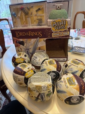 LORD OF THE RINGS MGA MINIVERSE MAKE IT MINI DISPLAY BOX w/ 7 UNOPENED   