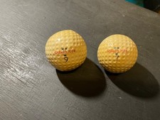 VINTAGE GOLF BALLS lot of 2 WILSON K28 distance Cadwell Cover 7, 9 red letters