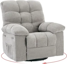 Comfortable Nursery Glider Recliner with Rocking Motion, High Back,Easy Assembly