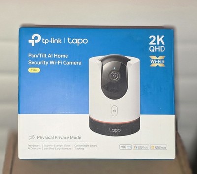 TP-Link Tapo TC73 Pan/Tilt AI Wi-Fi 6 2K QHD Security Camera w/ Night Vision 