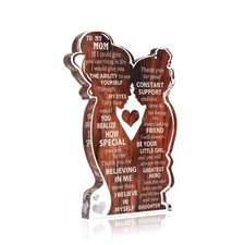 Mom Gifts from Daughter, To My Mom Acrylic Plaque Desk Sign, Heartfelt Mothers D