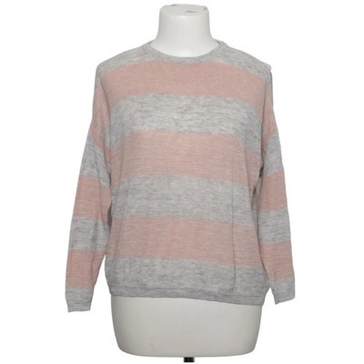 Mango Basics, Strickpullover, Größe: S, Grau/Pink, Baumwolle/Polyester #dMt