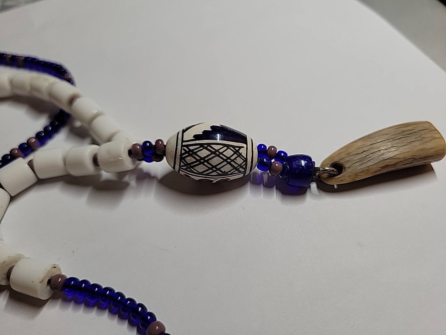 Native Inspired Bone Beaded Necklace - image 3