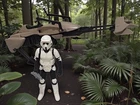 Star Wars Vintage Imperial Speeder Bike With Biker Scout Action Figure & Blaster