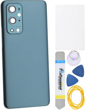 Green Acrylic Glass Back Panel Cover Replacement for Oneplus 9 Pro with Pre-Inst