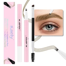 evpct 2Pcs Brown Magic Microblading Eyebrow Contouring Pen Brow Pencil, with ...