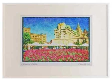 Cities 242048 C.M.C.P. Promenade A2 Picture Frame Watercolour print