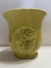 RED WING POTTERY Yellow With Green INTERIOR VASE # B2002.   185