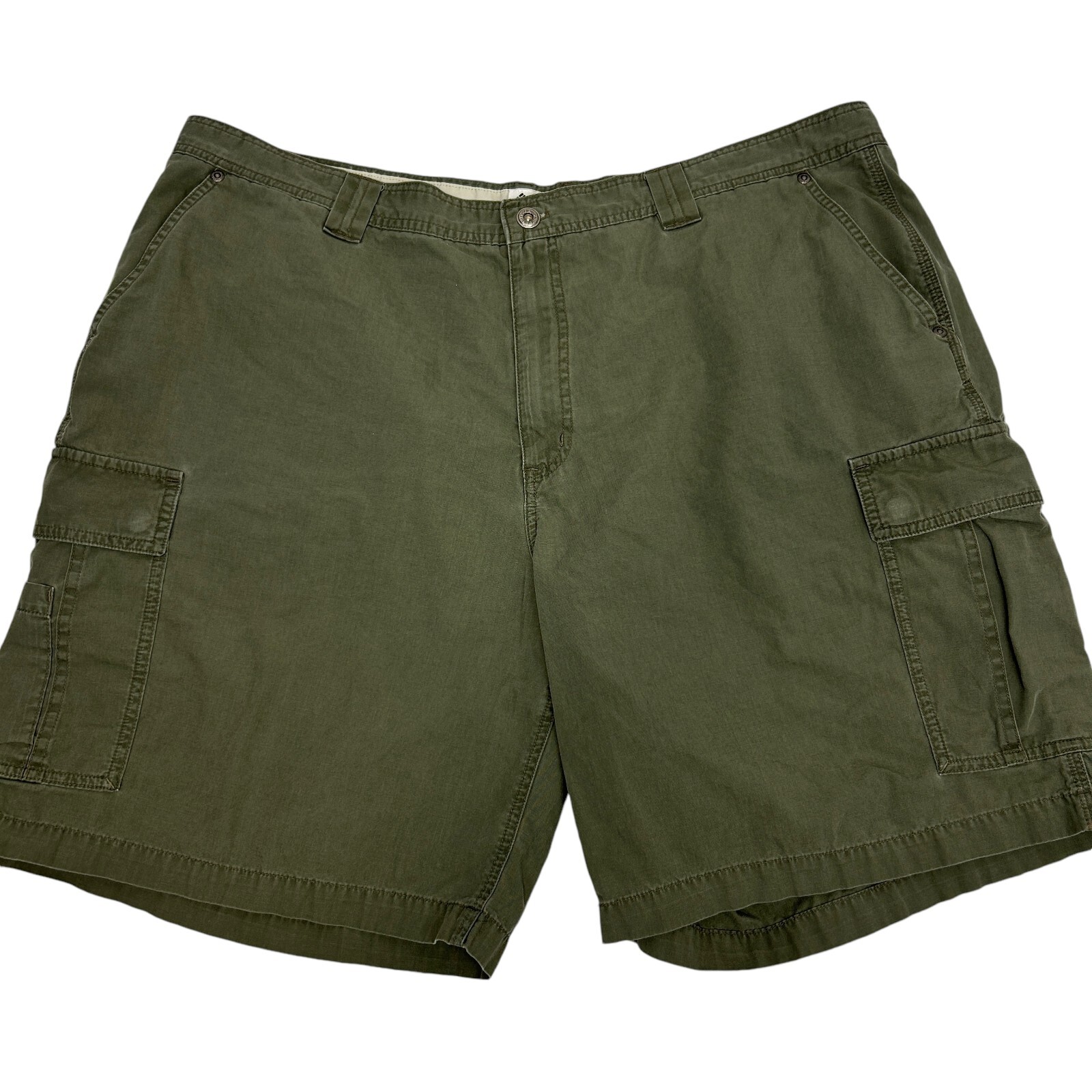Columbia Sportswear Chino Cargo Shorts Pockets Flat Front Green Mens Size 42